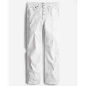 J. Crew 10" Vintage Straight Jean Women's Size 32 in White New With Tags!